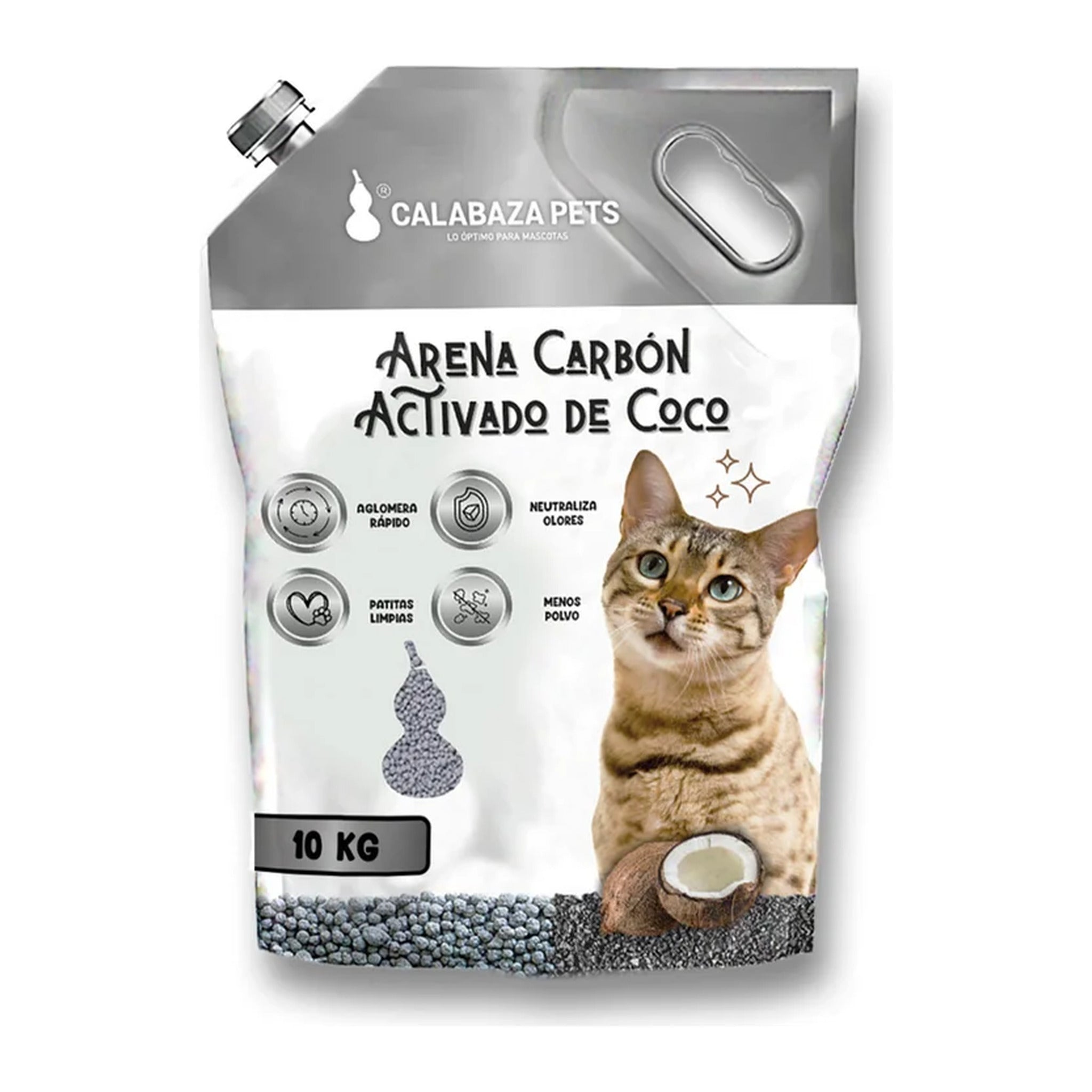 Arena sanitaria Calabaza para gatos, bolsa de 10 kg