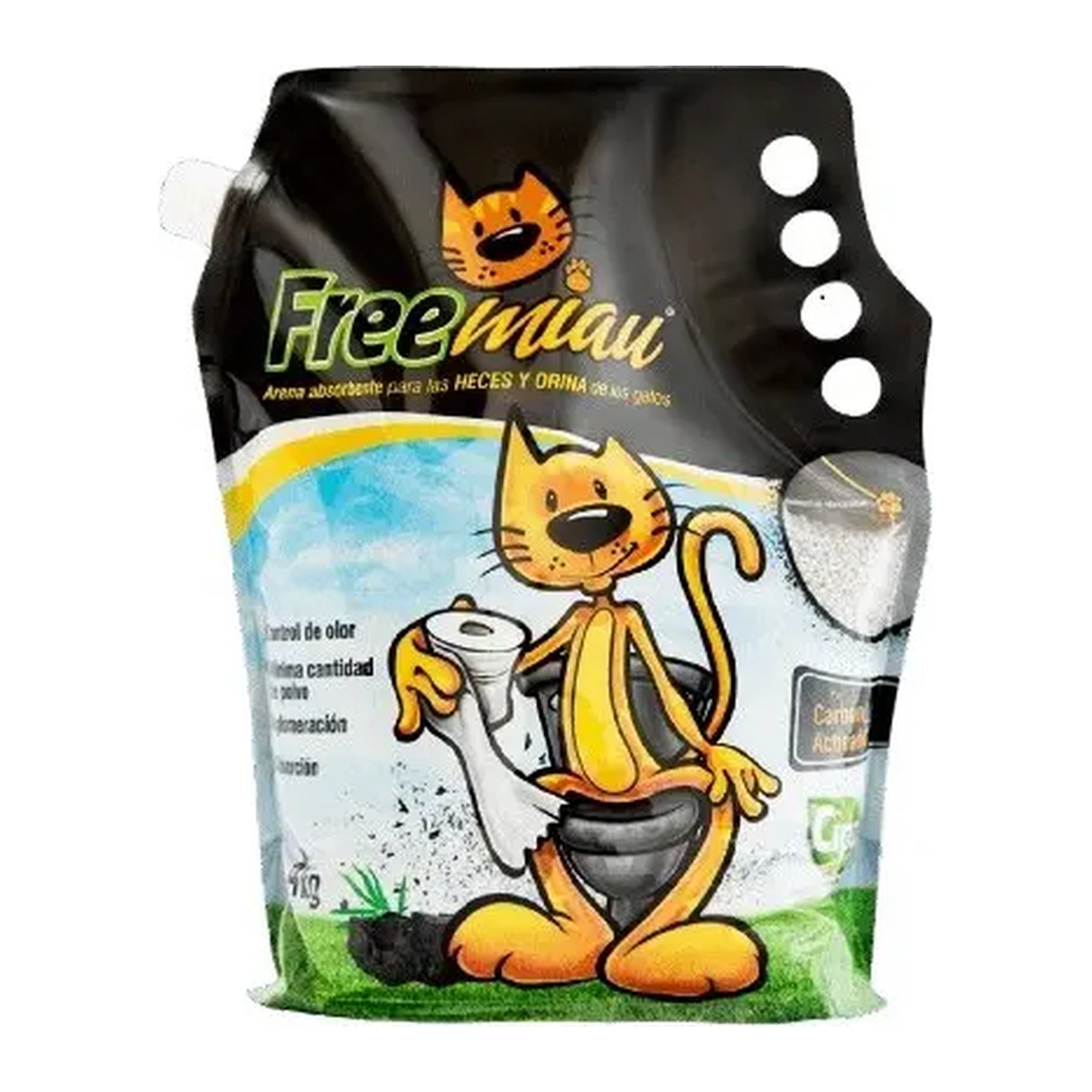 Arena Freemiau con carbón activado para gatos, 4 kg