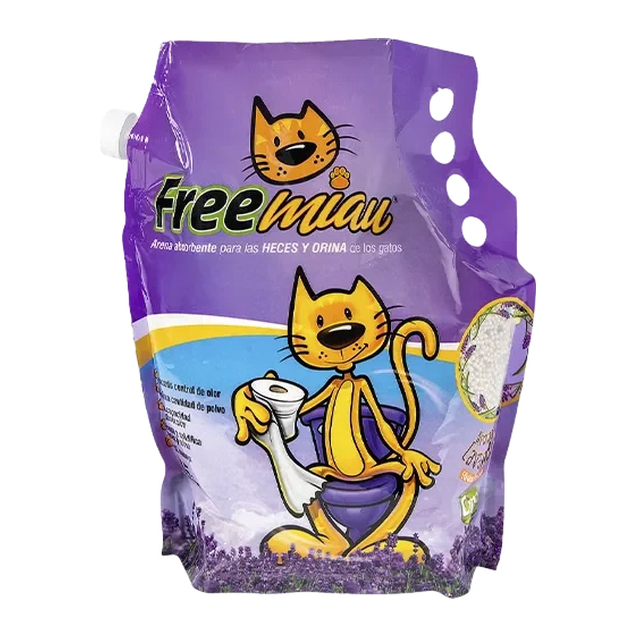 Arena Freemiau aroma lavanda para gatos, bolsa de 10 kg
