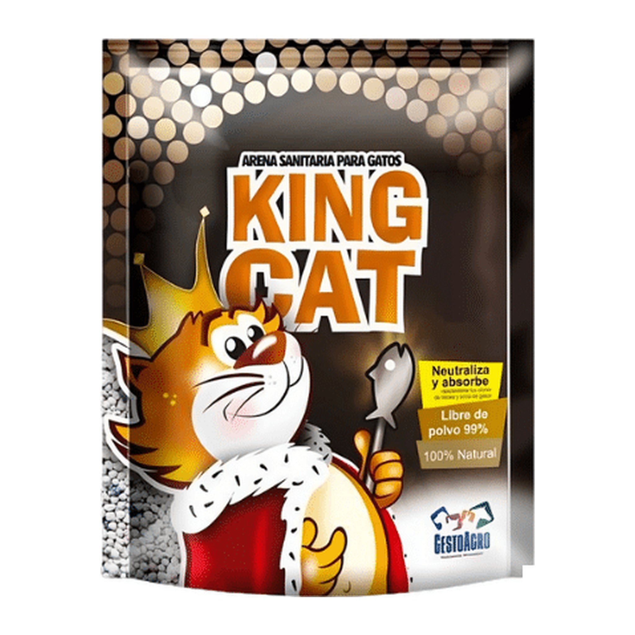 Arena sanitaria King Cat para gatos, bolsa de 8 kg