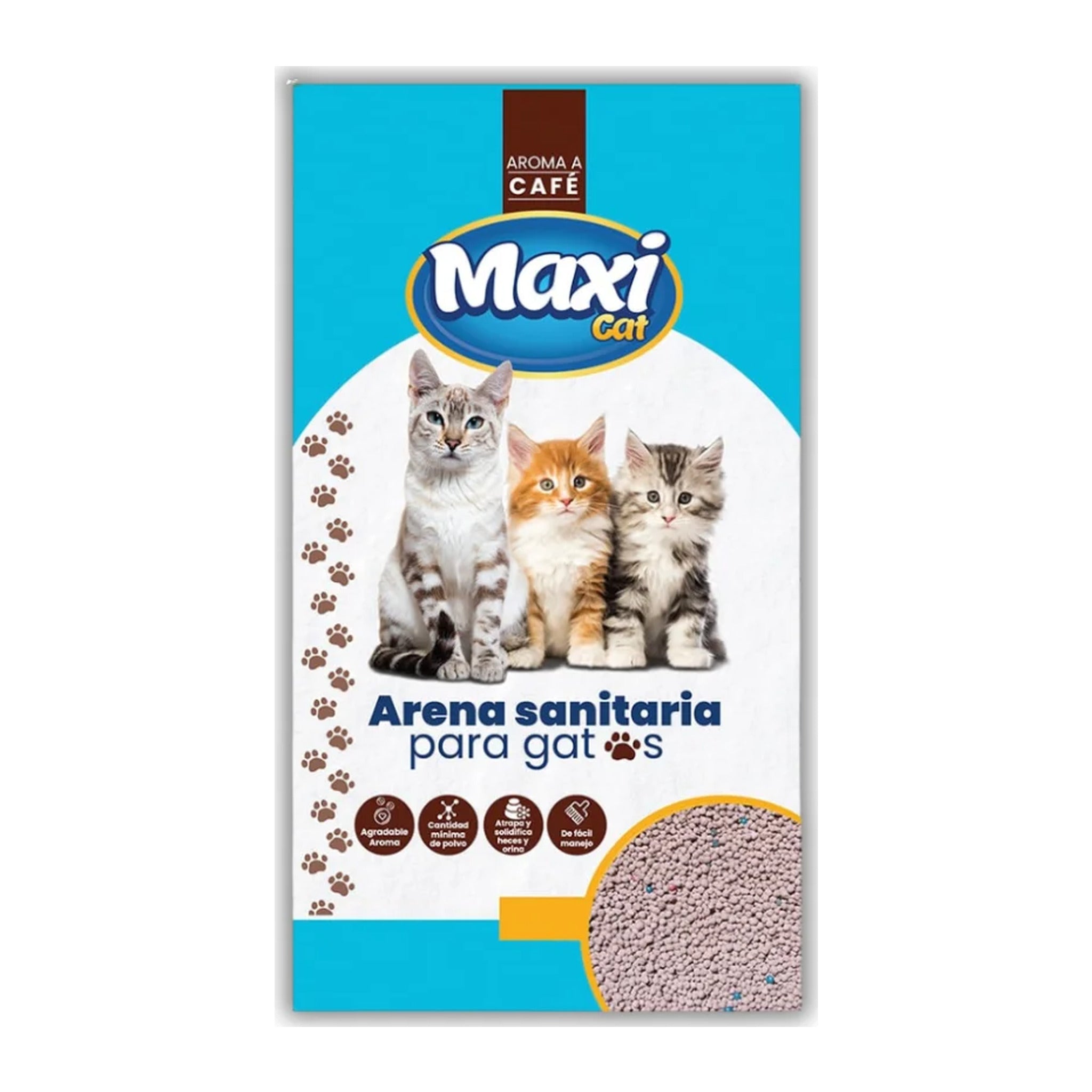 Arena Maxicat aroma café para gatos, bolsa de 25 kg